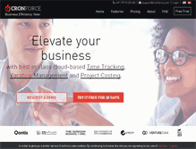 Tablet Screenshot of cronforce.com